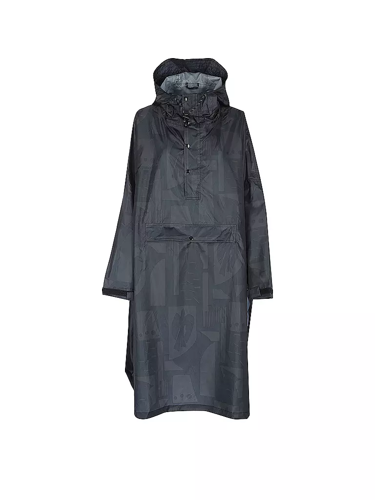 RAINKISS | Giacca antipioggia - Poncho antipioggia Back to Black Art | Nero