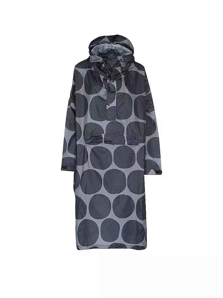 RAINKISS | Giacca antipioggia - Poncho antipioggia Black Polka | Nero
