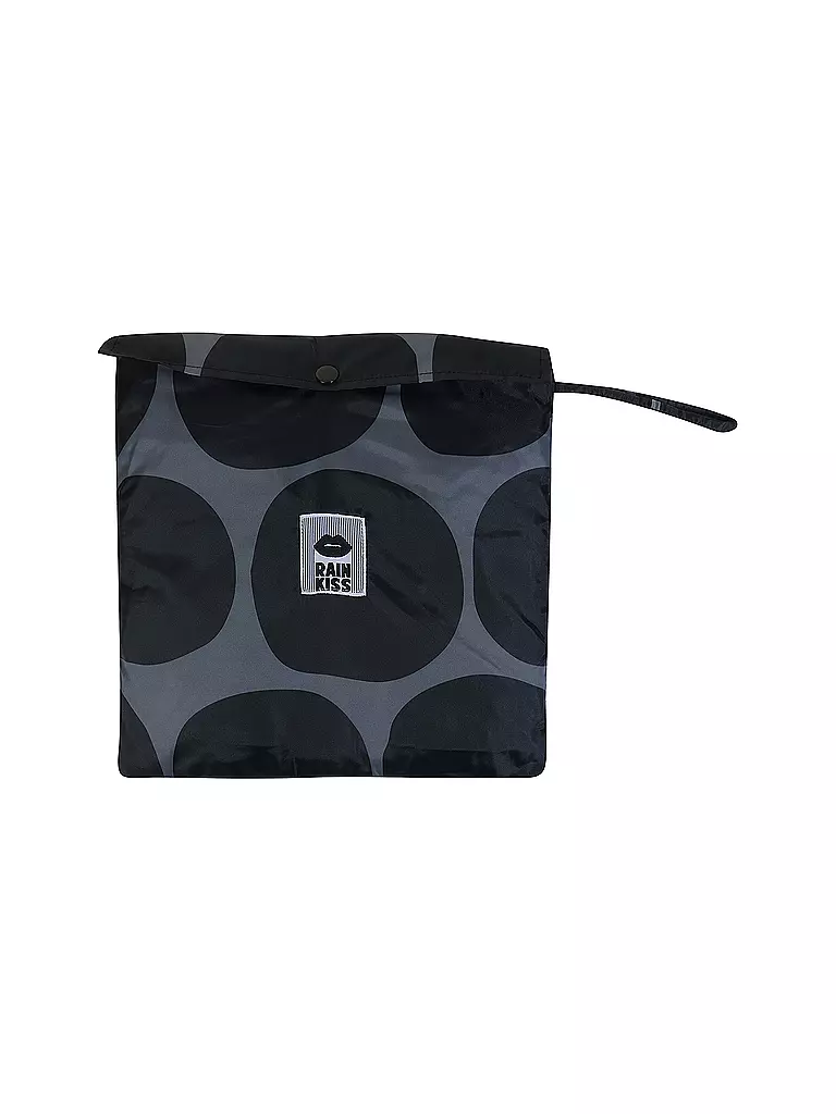 RAINKISS | Giacca antipioggia - Poncho antipioggia Black Polka | 