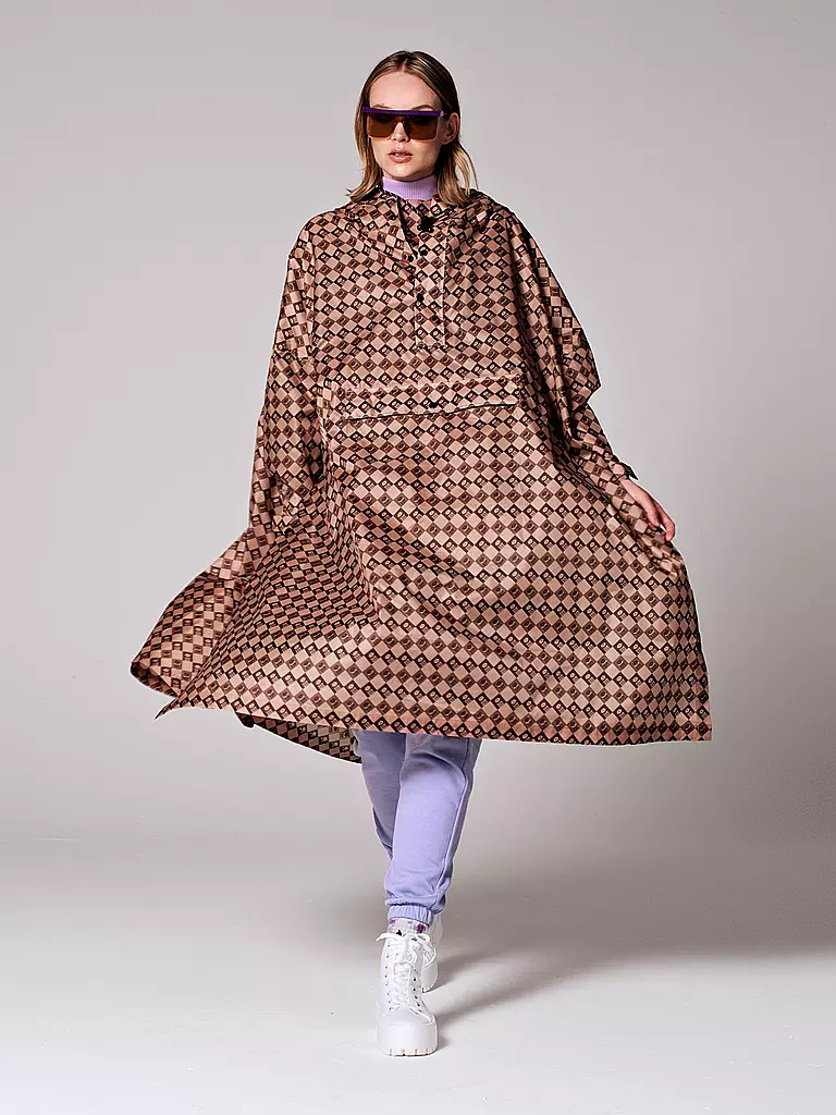 RAINKISS | Giacca antipioggia - Poncho antipioggia Damir | Marrone