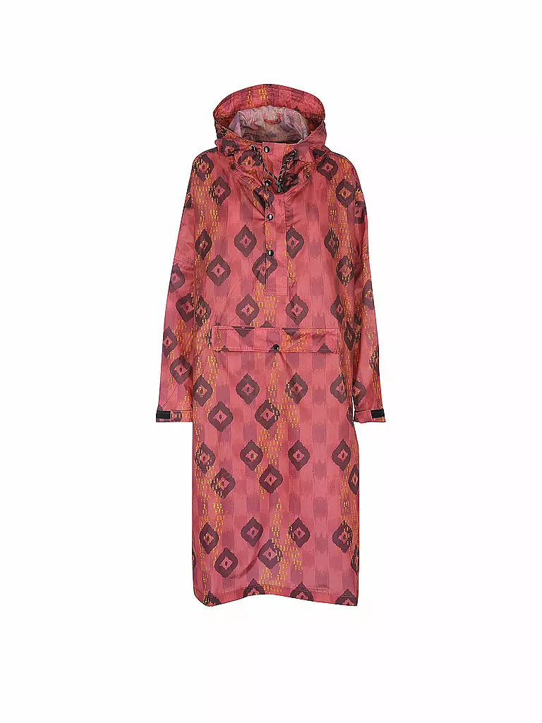 RAINKISS | Giacca antipioggia - Poncho antipioggia Ikat | Rosso