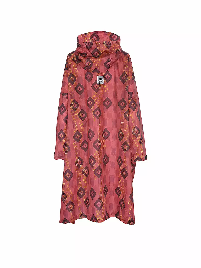 RAINKISS | Giacca antipioggia - Poncho antipioggia Ikat | Rosso