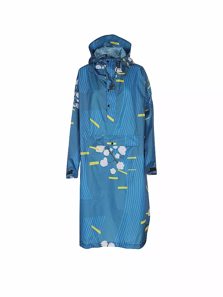 RAINKISS | Giacca antipioggia - Poncho antipioggia Japanese Blossom | Blu