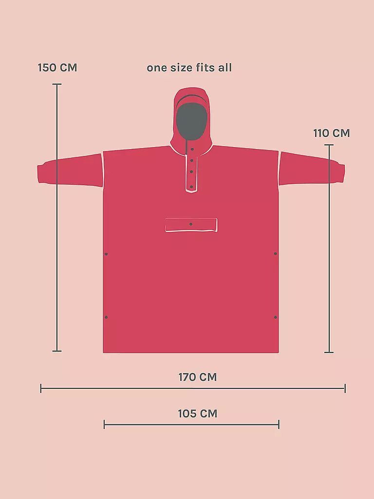 RAINKISS | Giacca antipioggia - Poncho antipioggia Pantera Rosa | 