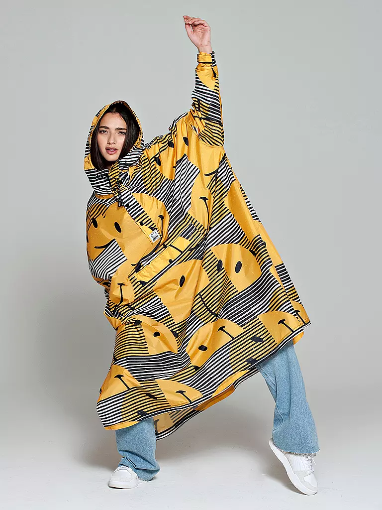 RAINKISS | Giacca antipioggia - Poncho antipioggia SUNSET SMILEY | Giallo