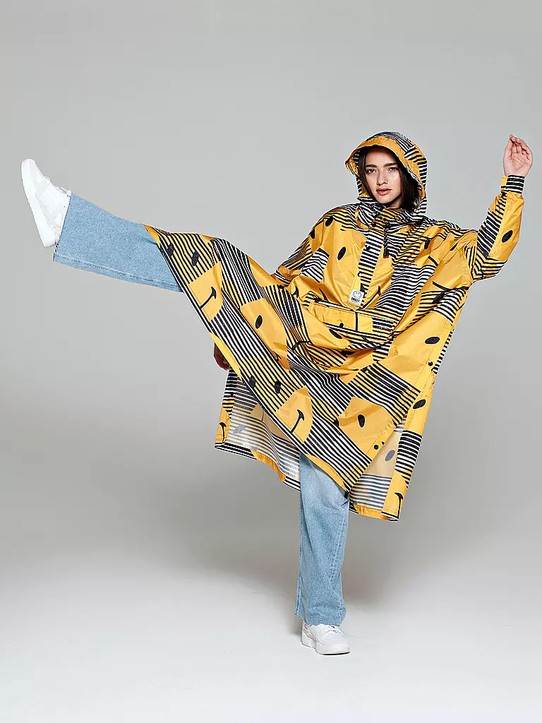 RAINKISS | Giacca antipioggia - Poncho antipioggia SUNSET SMILEY | Giallo