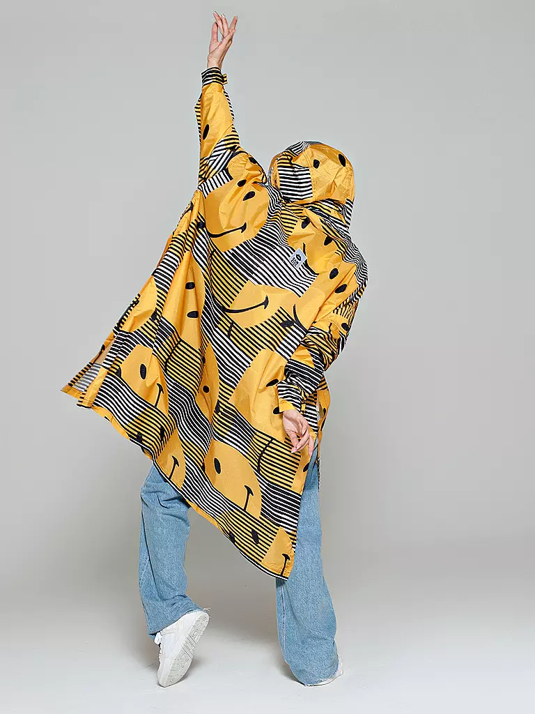 RAINKISS | Giacca antipioggia - Poncho antipioggia SUNSET SMILEY | Giallo