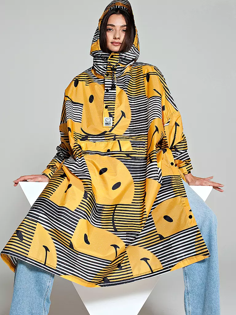 RAINKISS | Giacca antipioggia - Poncho antipioggia SUNSET SMILEY | Giallo