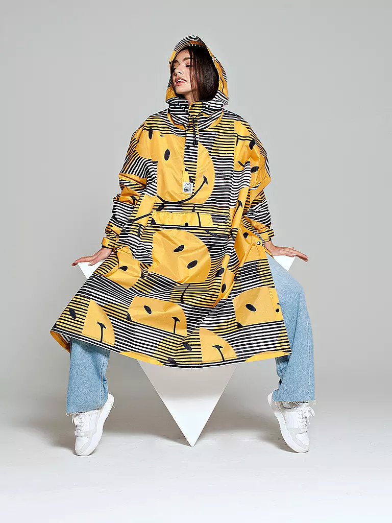 RAINKISS | Giacca antipioggia - Poncho antipioggia SUNSET SMILEY | Giallo