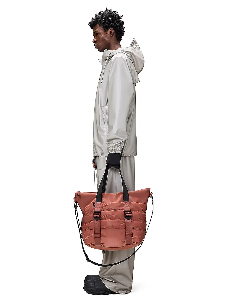RAINS | Borsa - Borsa a mano PUFFER MIX TOTE BAG MINI W3 | Arancione