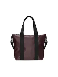 RAINS | Borsa - Tote Bag MINI W3 | Rosso scuro