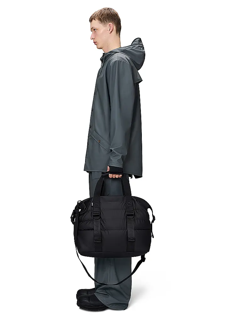 RAINS | Borsa - Weekender PUFFER MIX Small | Nero