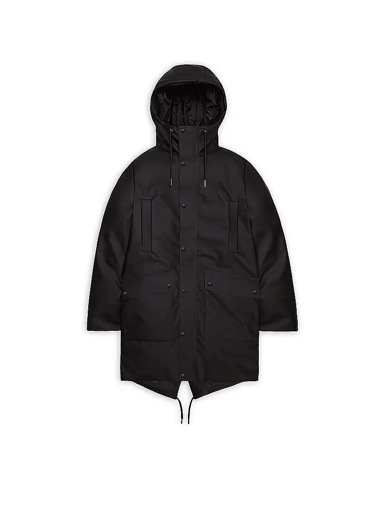 RAINS | Giacca antipioggia NOME LONG | Nero