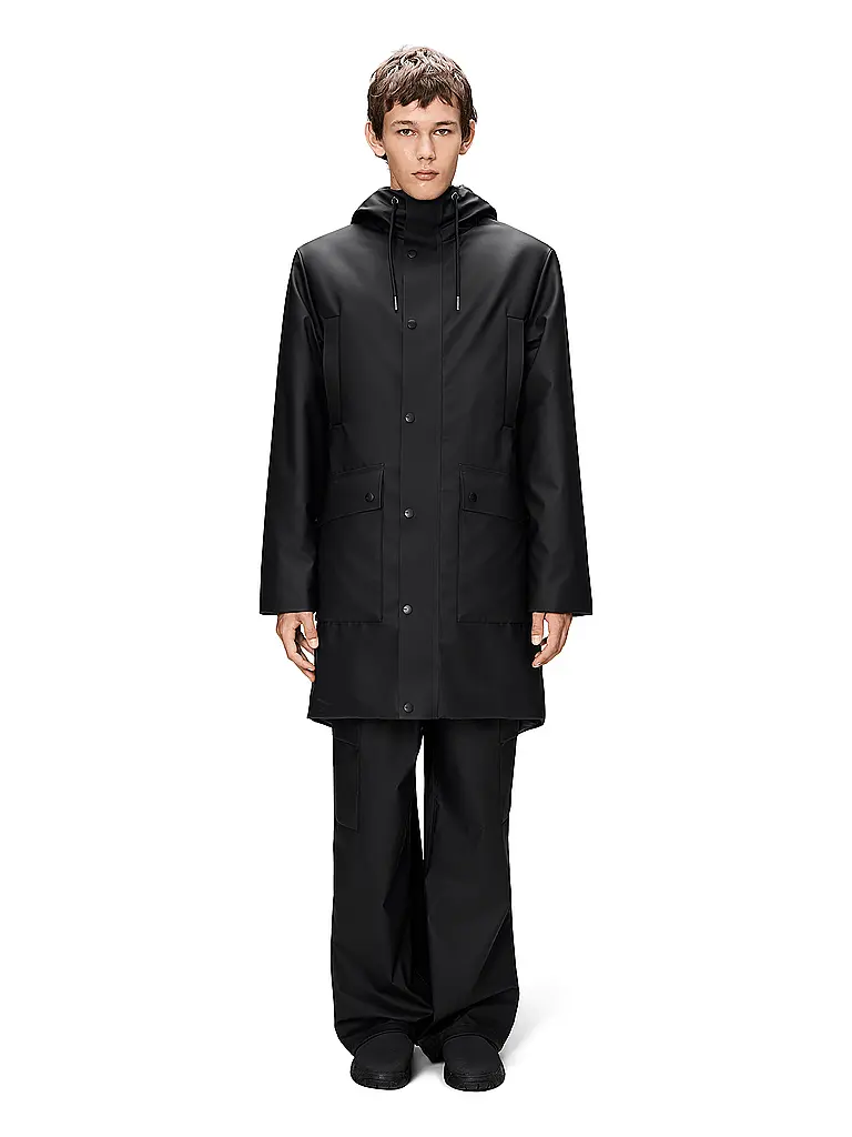 RAINS | Giacca antipioggia NOME LONG | Nero