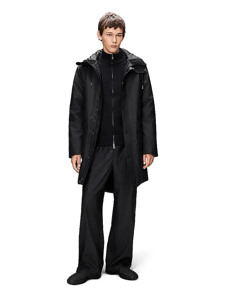 RAINS | Giacca antipioggia NOME LONG | Nero