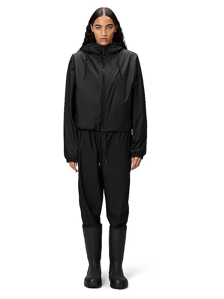 RAINS | Giacca LOHJA SHORT INSULTED JACKET | Nero