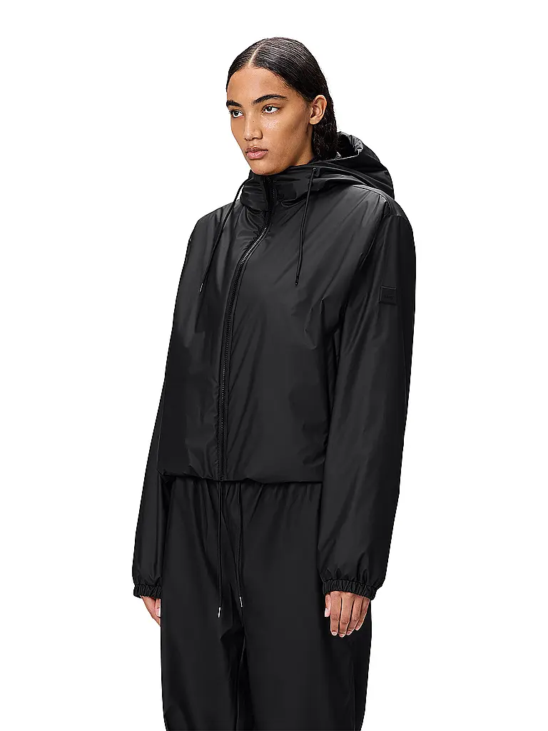 RAINS | Giacca LOHJA SHORT INSULTED JACKET | Nero