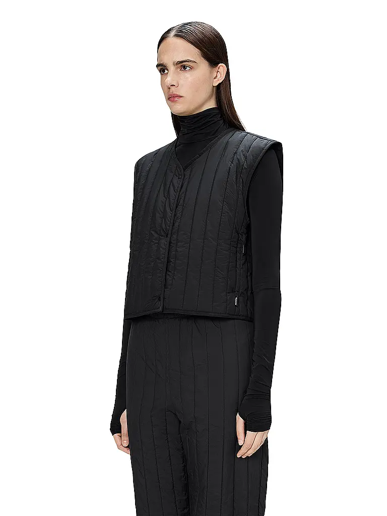 RAINS | Gilet BANJA SHORT | Nero