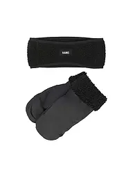 RAINS | Nome prodotto: Set 2 pezzi fascia e guanti
Marca: RAINS
Colore: nero
Categorie: Moda, Donna

Materiale: Poliestere / Poliammide
Motivo: Tinta unita
Stile: Casual
Dettagli: Logo | Nero