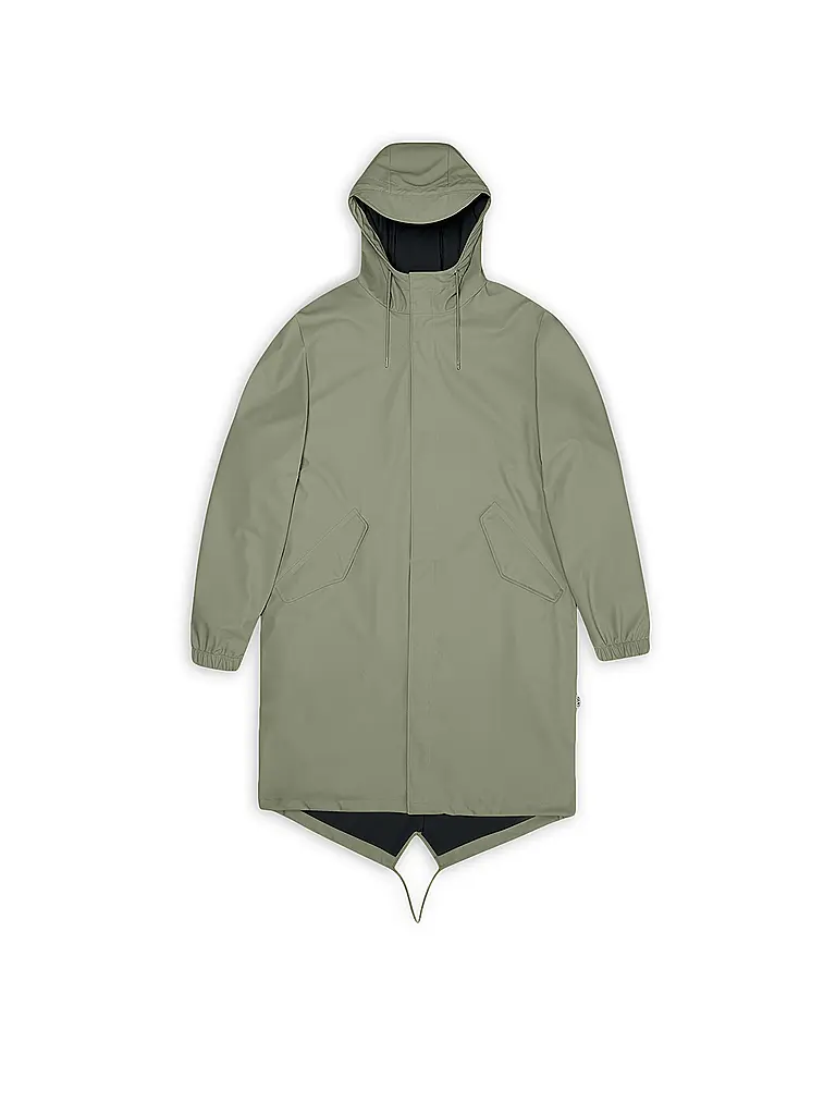 RAINS | Parka - Giacca antipioggia | Verde chiaro