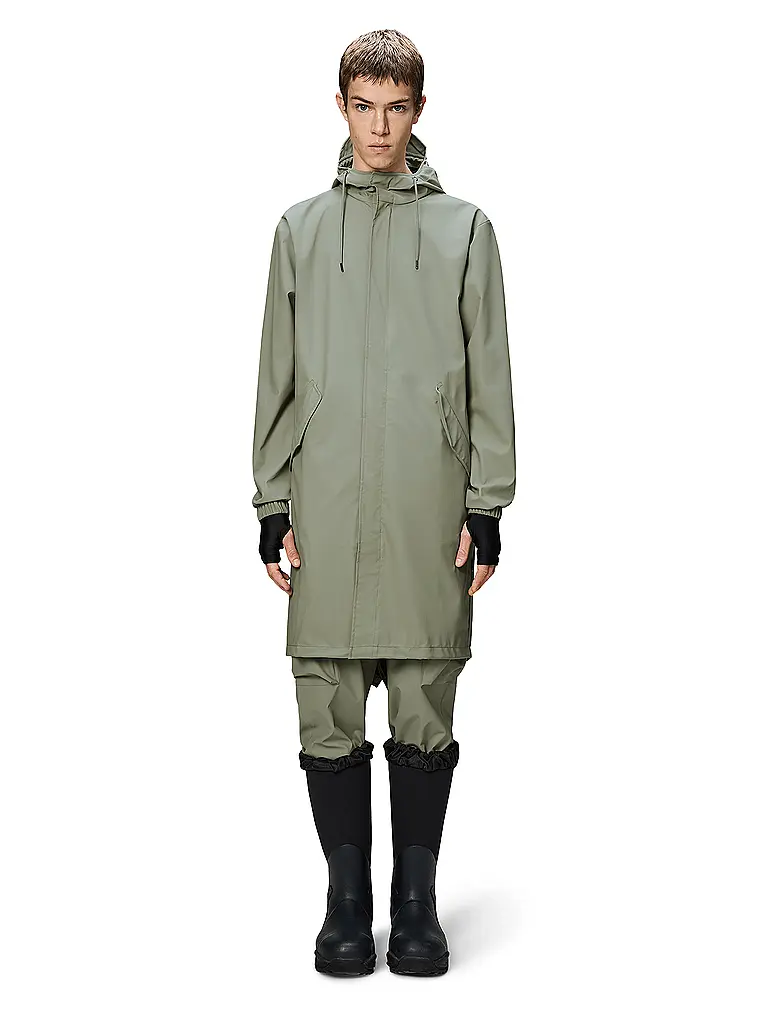 RAINS | Parka - Giacca antipioggia | Verde chiaro