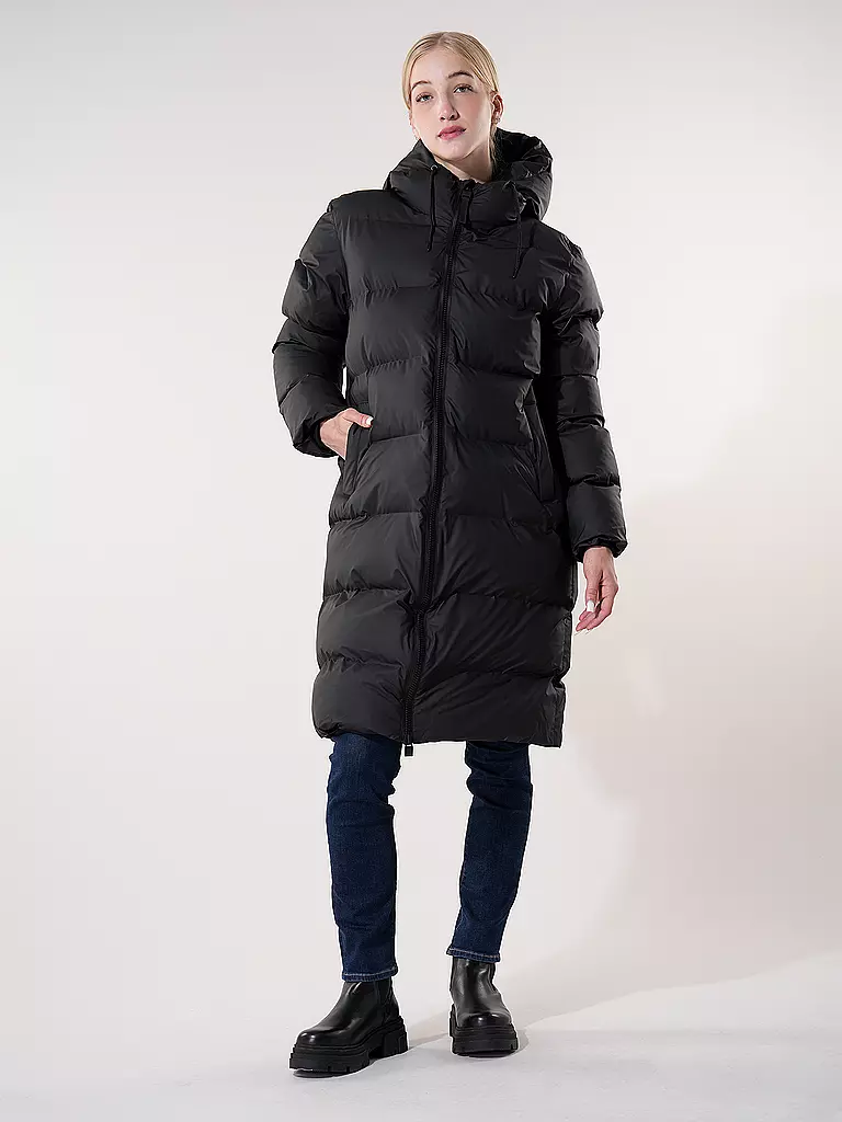 RAINS | Piumino ALTA LONGER PUFFER JACKET | Nero
