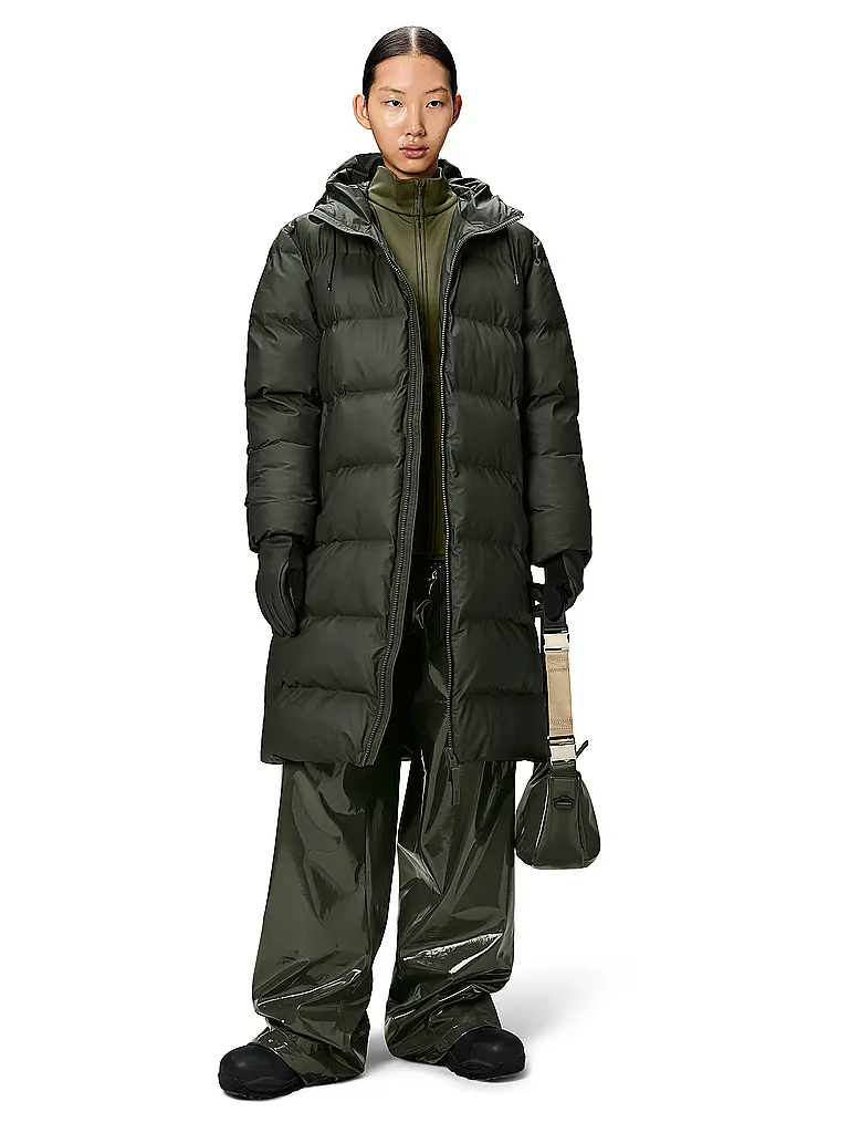 RAINS | Piumino ALTA LONGER PUFFER JACKET | Verde