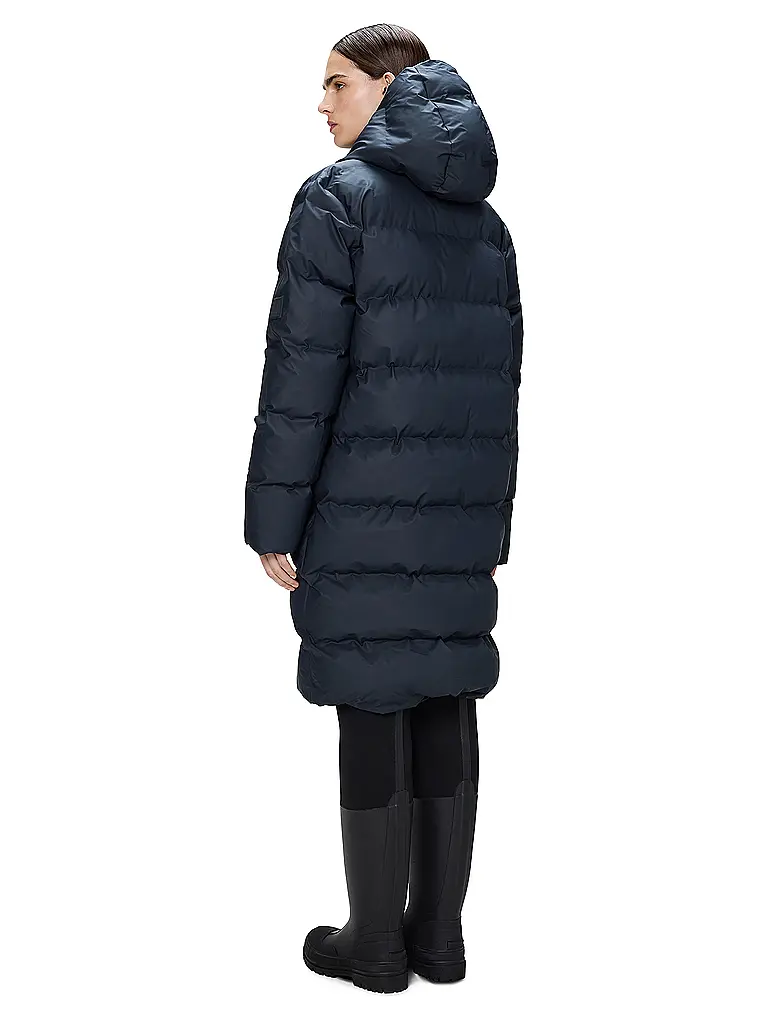 RAINS | Piumino ALTA LONGER PUFFER JACKET | Blu scuro