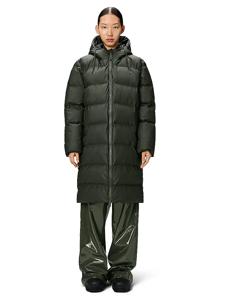RAINS | Piumino ALTA LONGER PUFFER JACKET | Verde