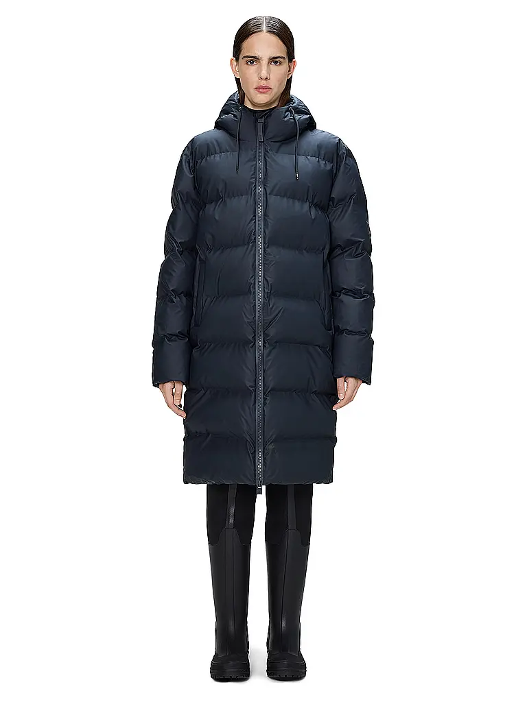 RAINS | Piumino ALTA LONGER PUFFER JACKET | Blu scuro