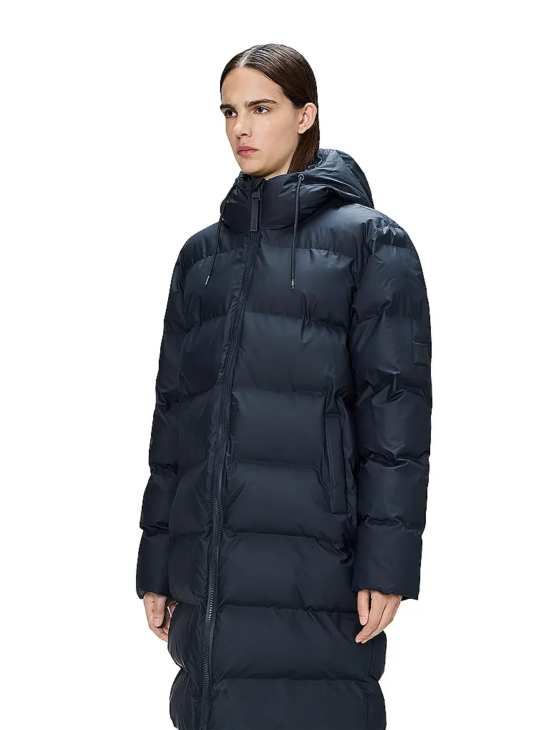 RAINS | Piumino ALTA LONGER PUFFER JACKET | Blu scuro