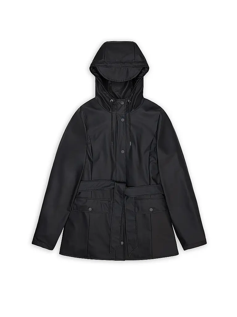 RAINS | Regenjacke CURVE JACKET W3 | Nero