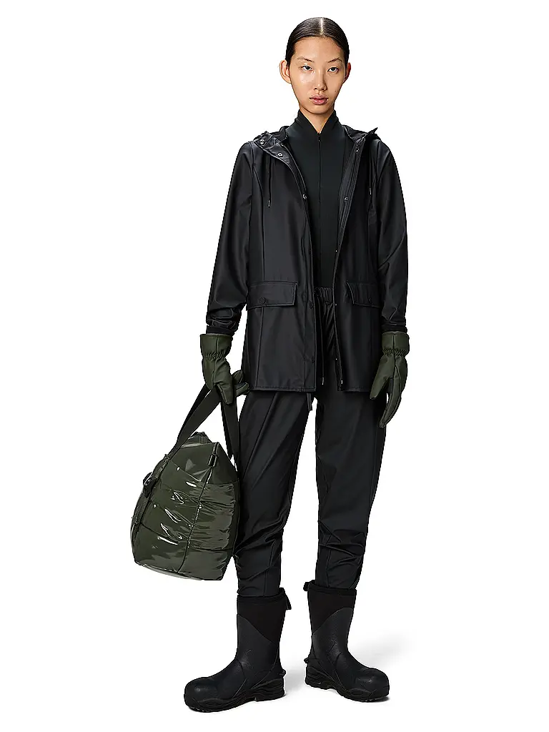 RAINS | Regenjacke CURVE JACKET W3 | Nero