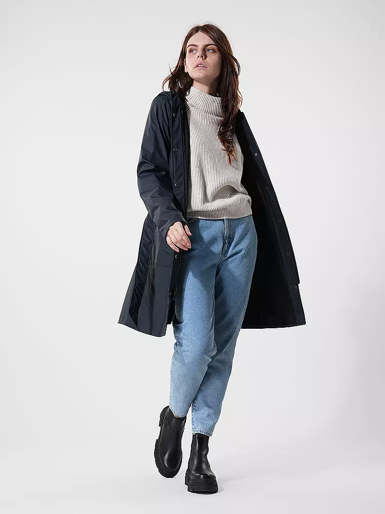 RAINS | Regenjacke CURVE W JACKET | Blu scuro