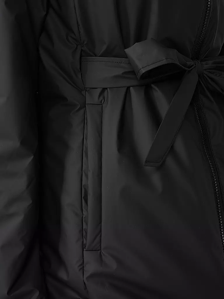 RAINS | Regenjacke LOHJA LONG INSULTED CURVED JACKET  | Nero