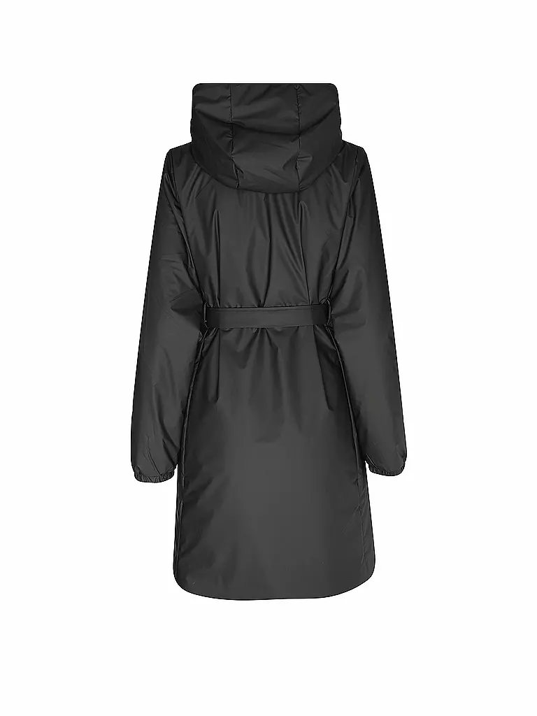 RAINS | Regenjacke LOHJA LONG INSULTED CURVED JACKET  | Nero