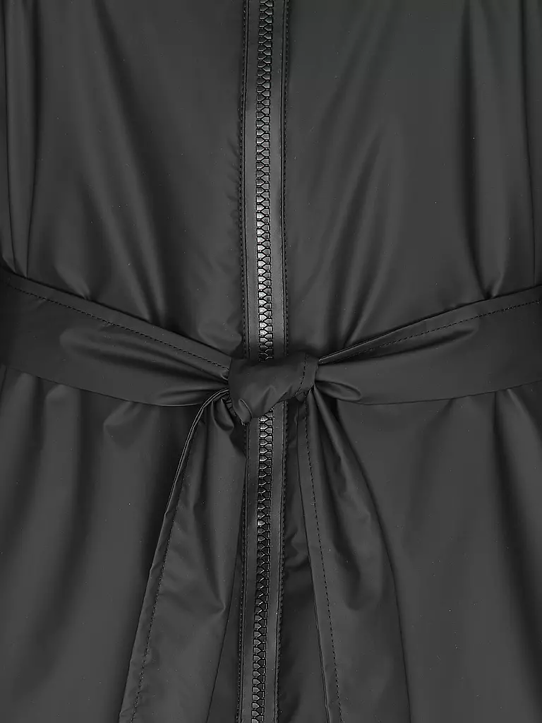 RAINS | Regenjacke LOHJA LONG INSULTED CURVED JACKET  | Nero