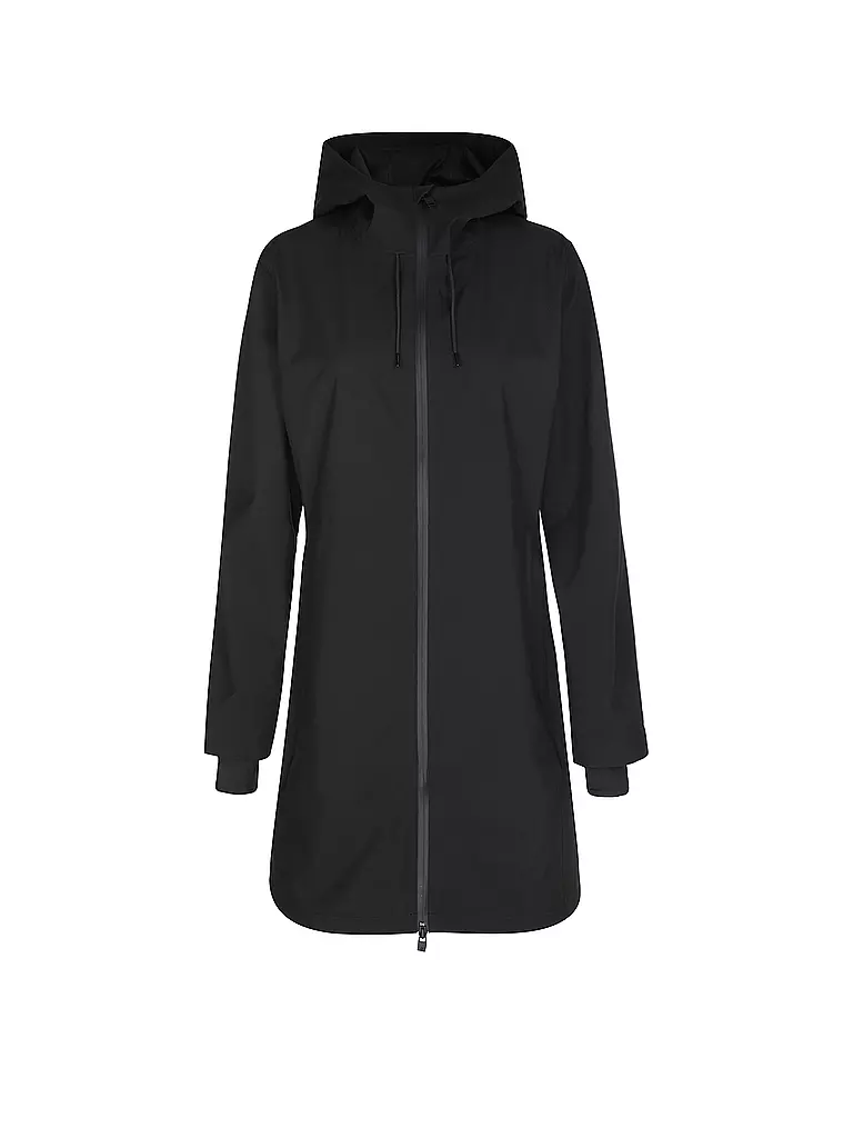 RAINS | Regenjacke SUVA HARDSHELL LONG | Nero