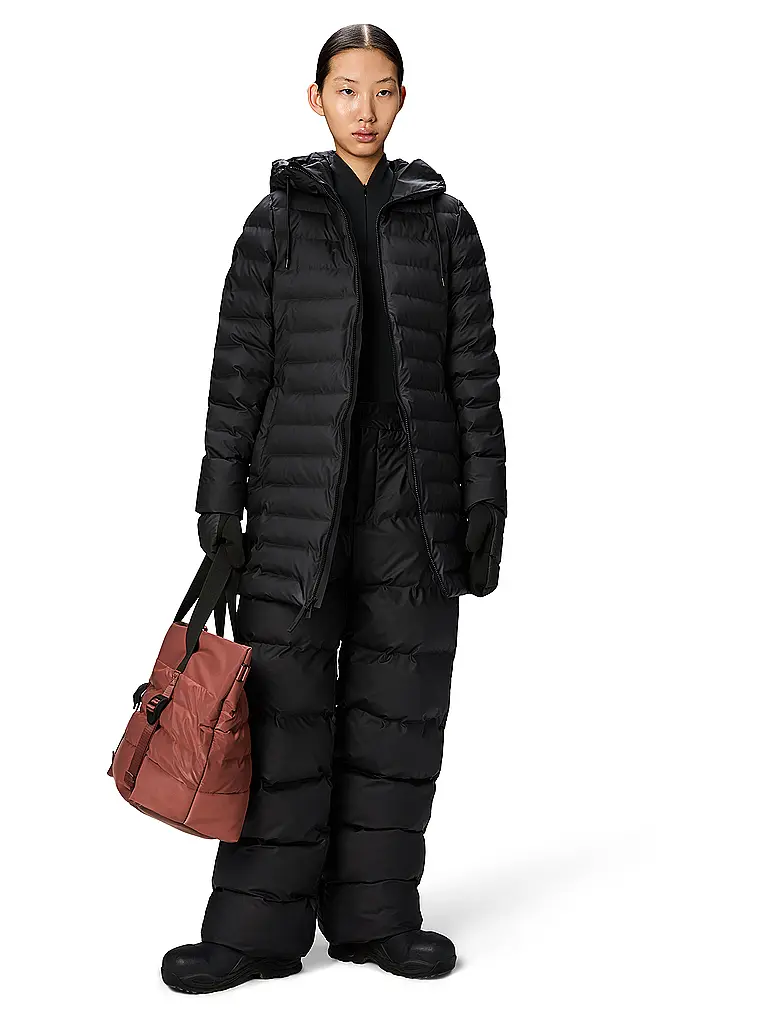 RAINS | Steppjacke LOHJA LONG | Nero