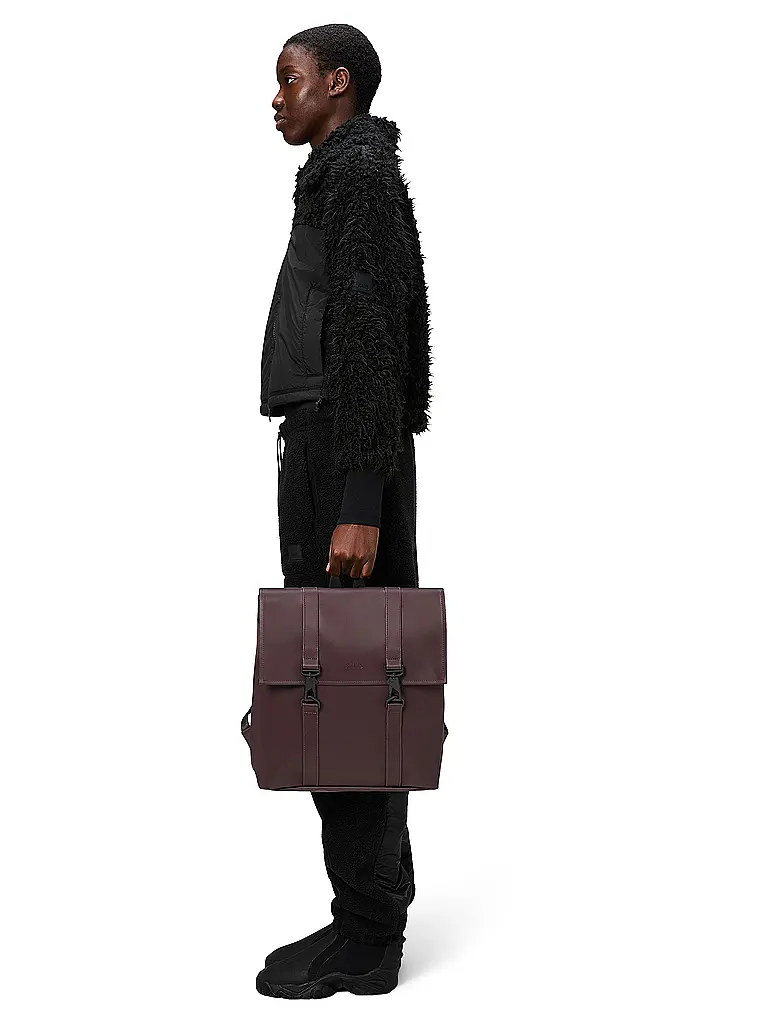 RAINS | Zaino MSN BAG MINI | Rosso scuro
