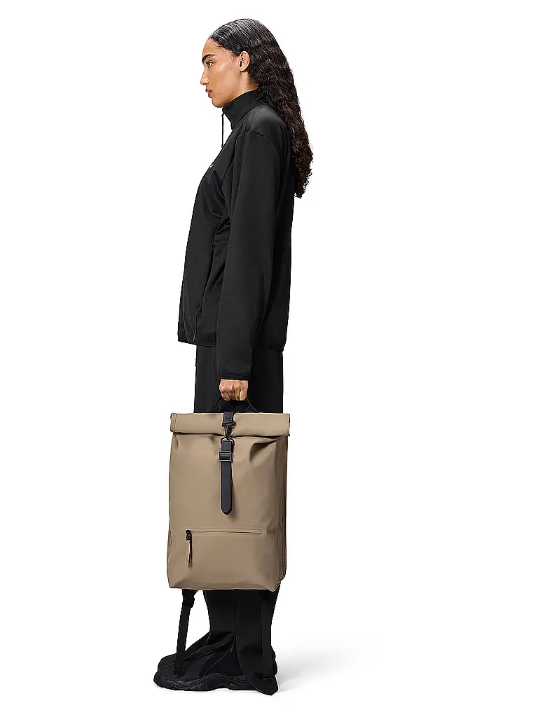 RAINS | Zaino ROLLTOP | Beige