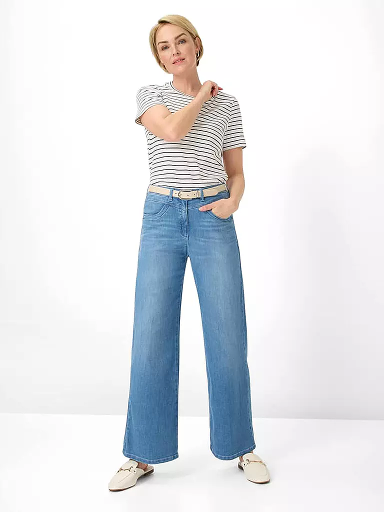 RAPHAELA BY BRAX | Jeans Wide Leg LAURA | Blu chiaro