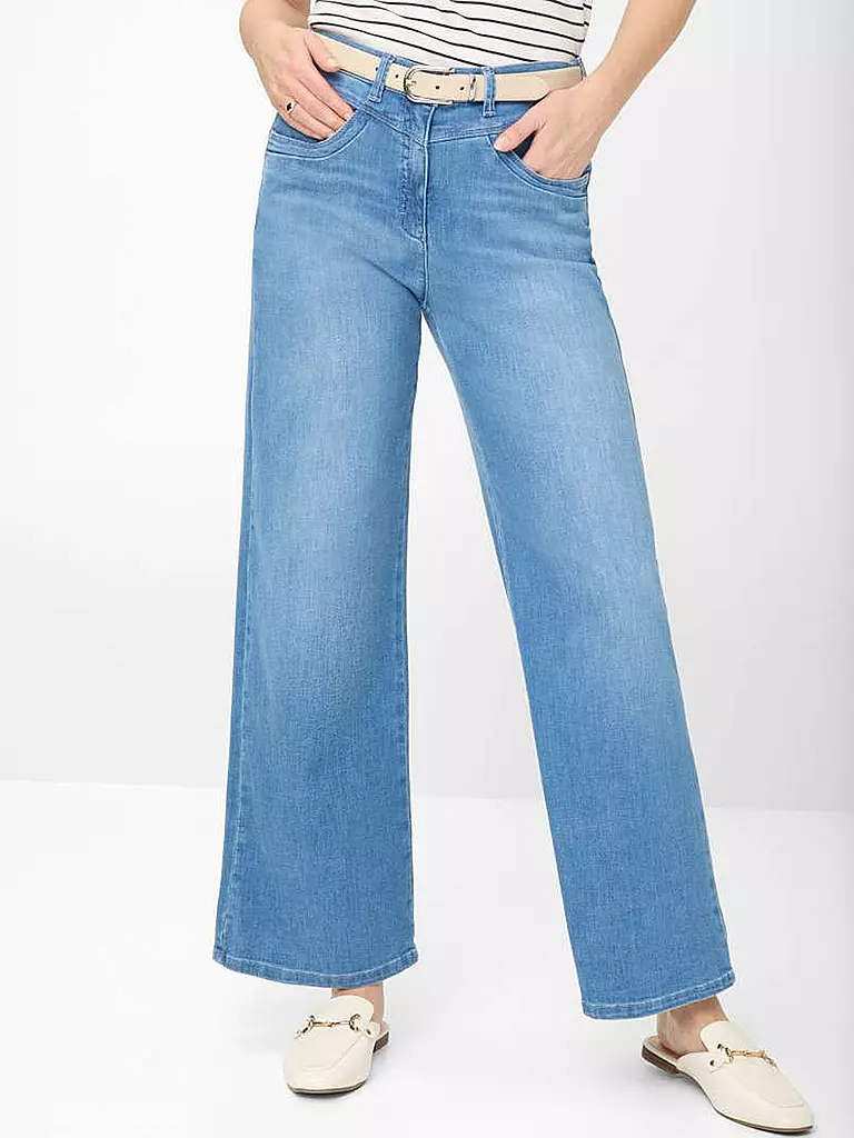 RAPHAELA BY BRAX | Jeans Wide Leg LAURA | Blu chiaro