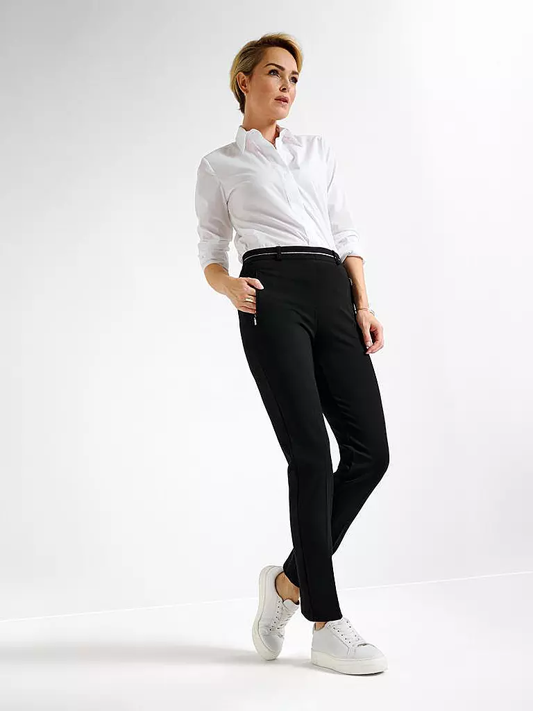 RAPHAELA BY BRAX | Pantaloni business a vita alta super slim LILLYTH | Nero