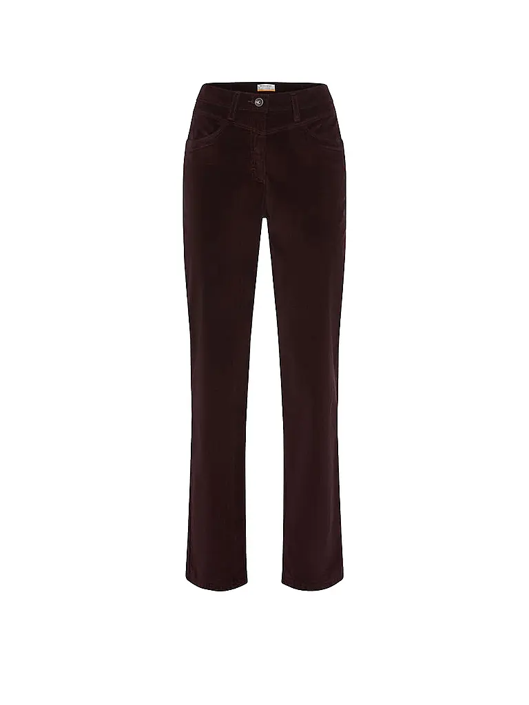 RAPHAELA BY BRAX | Pantaloni business LAURA NEW | Rosso scuro