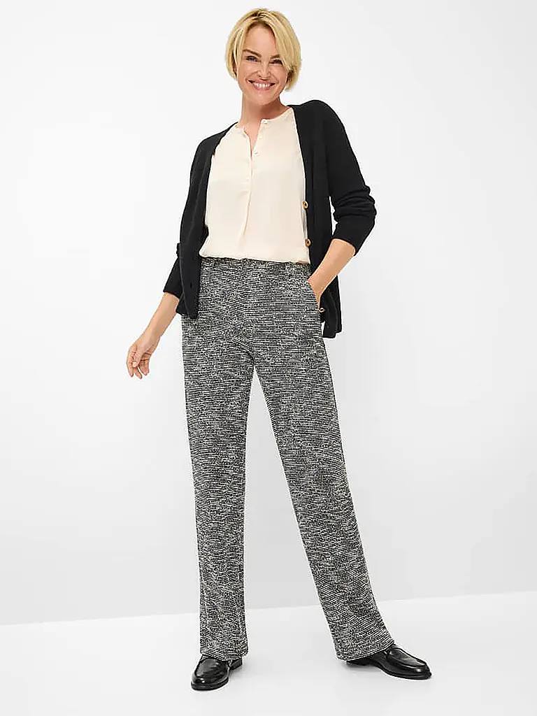 RAPHAELA BY BRAX | Pantaloni Flared Fit LILLYTH | Nero