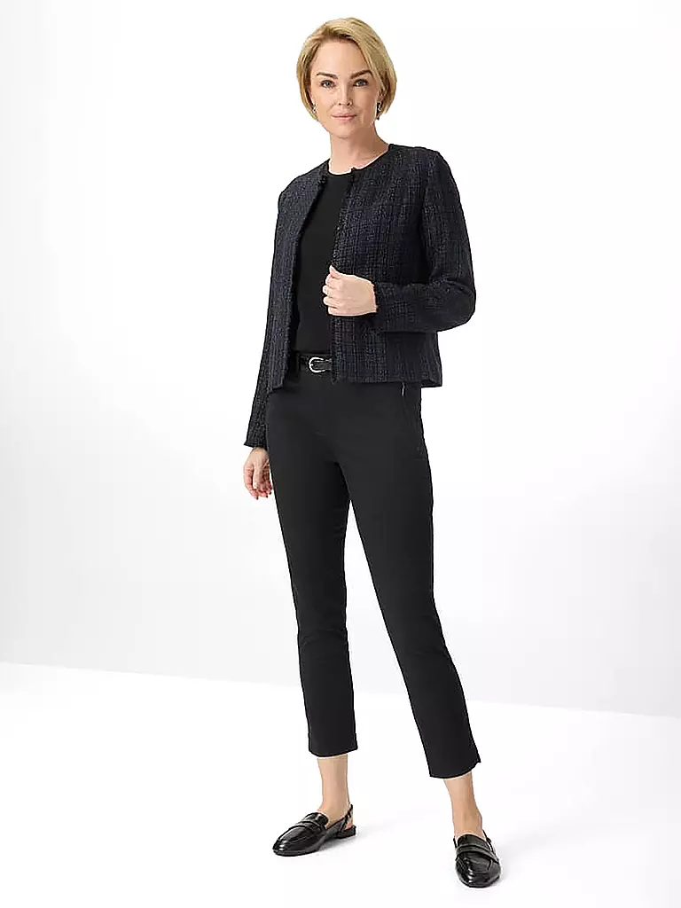 RAPHAELA BY BRAX | Pantaloni Super Slim Fit 6/8 LAVINA ZIP | Nero