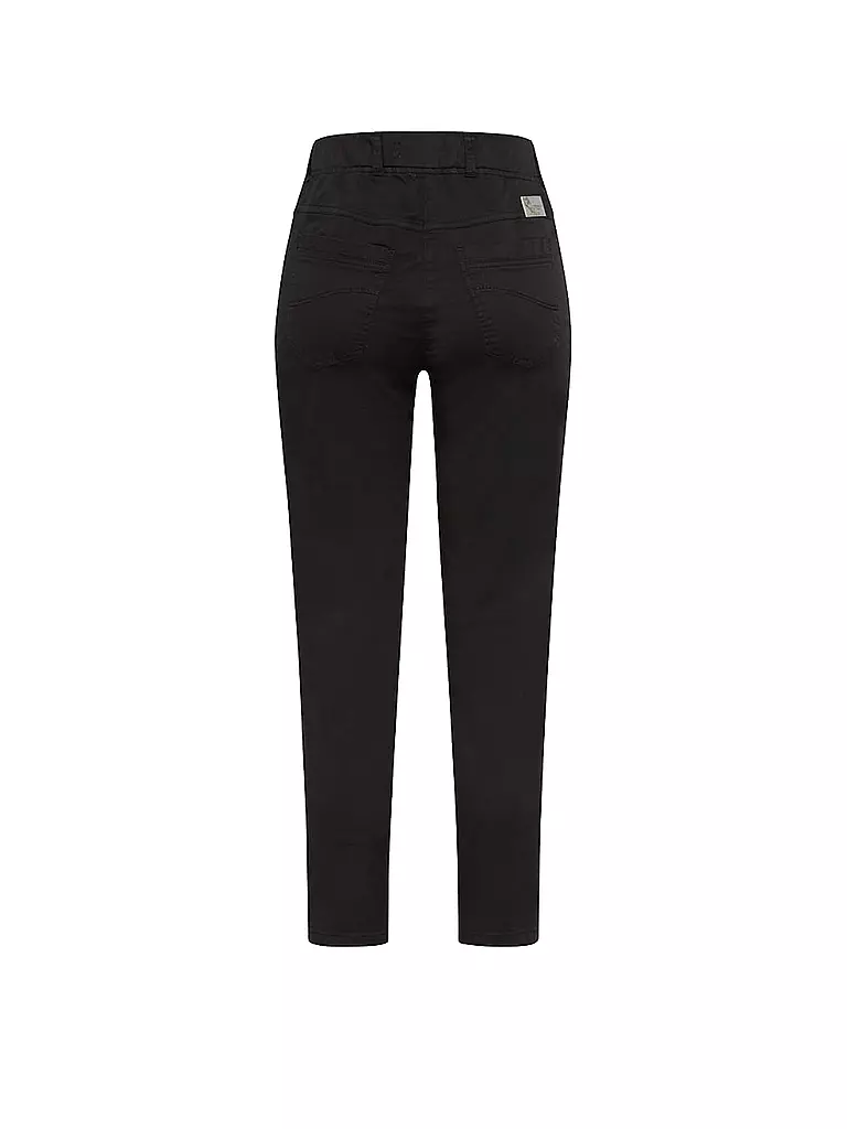RAPHAELA BY BRAX | Pantaloni Super Slim Fit 6/8 LAVINA ZIP | Nero