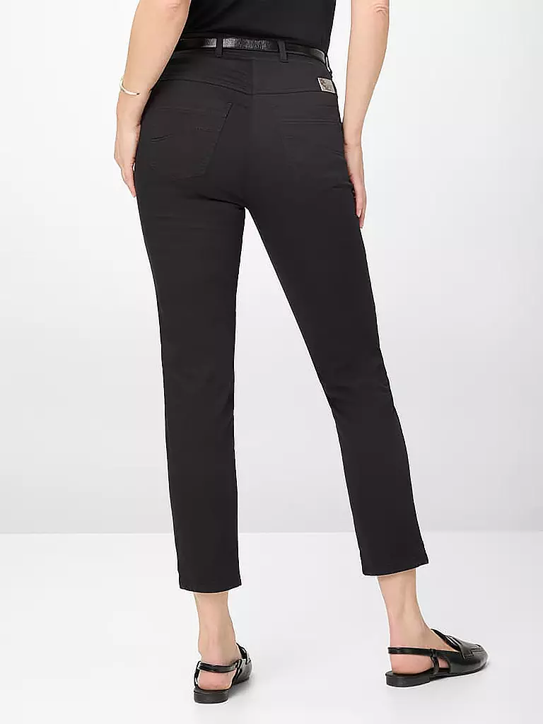 RAPHAELA BY BRAX | Pantaloni Super Slim Fit 6/8 LAVINA ZIP | Nero