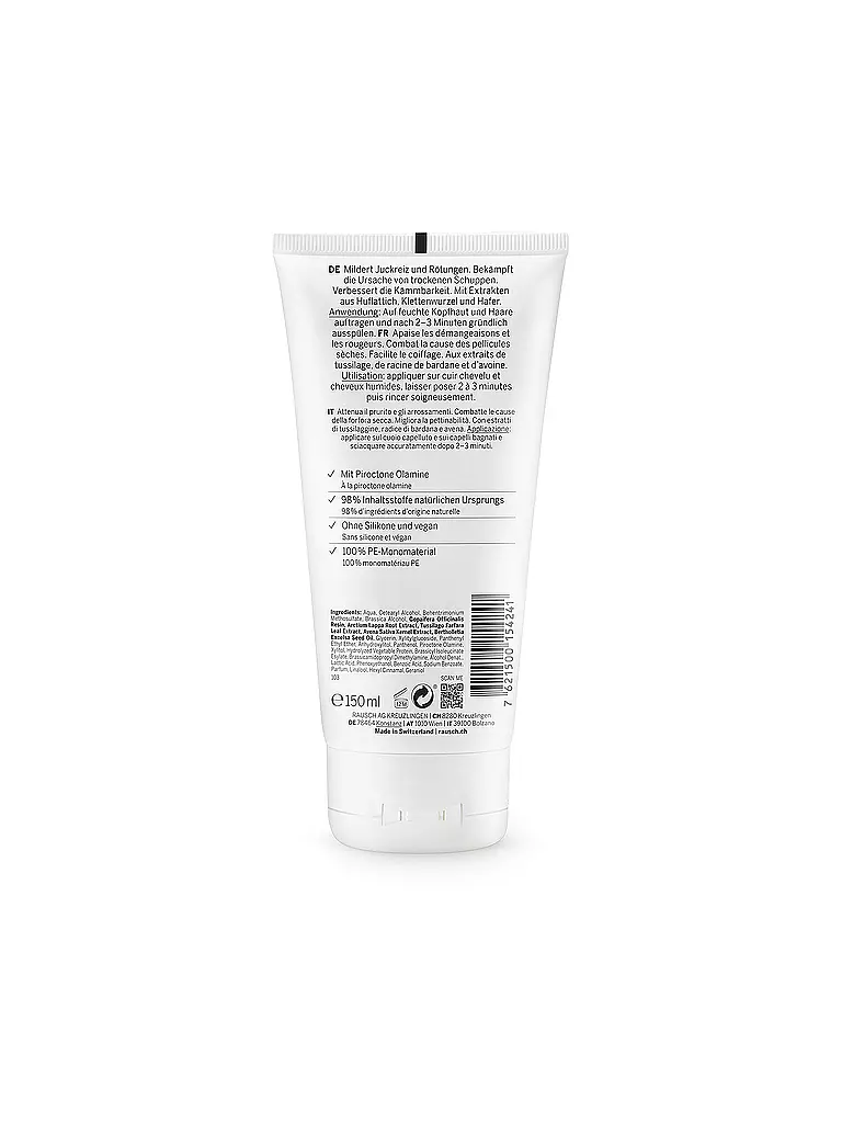 RAUSCH | Balsamo antiforfora con farfara 150ml | Senza colore